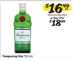 Winn Dixie Tanqueray Gin offer