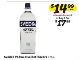 Winn Dixie Svedka Vodka & Select Flavors offer