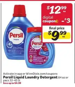 Winn Dixie Persil Liquid Laundry Detergent offer