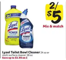Winn Dixie Lysol Toilet Bowl Cleaner offer