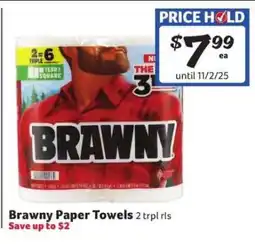 Winn Dixie Brawny Paper Towels offer
