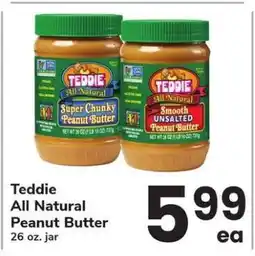 Safeway Teddie All Natural Peanut Butter offer