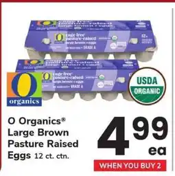 Safeway O Organics Large Brown Pasture Raised Eggs offer