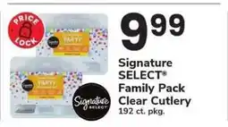 Safeway Signature SELECT Family Pack Clear Cutlery offer
