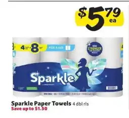 Winn Dixie Sparkle Paper Towels offer
