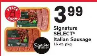 Safeway Signature SELECT Italian Sausage offer