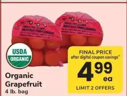 Safeway Organic Grapefruit offer