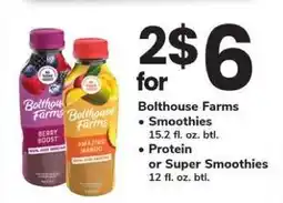 Safeway Bolthouse Farms Smoothies offer