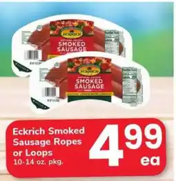 Safeway Eckrich Smoked Sausage Ropes or Loops offer