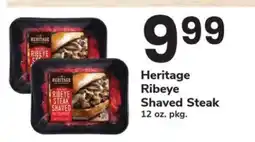 Safeway Heritage Ribeye Shaved Steak offer