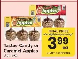 Safeway Tastee Candy or Caramel Apples offer