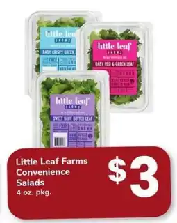 Safeway Little Leaf Farms Convenience Salads offer