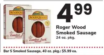 Safeway Roger Wood Smoked Sausage offer