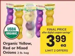 Safeway Organic Yellow, Red or Mixed Onions offer