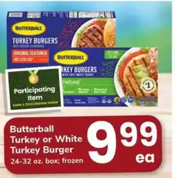 Safeway Butterball Turkey or White Turkey Burger offer
