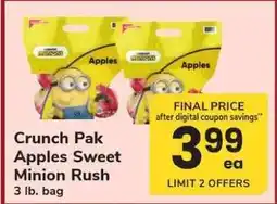 Safeway Crunch Pak Apples Sweet Minion Rush offer