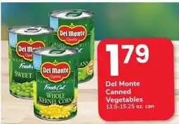 Safeway Del Monte Canned Vegetables offer