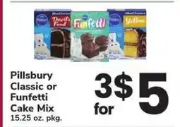 Safeway Pillsbury Classic or Funfetti Cake Mix offer
