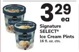 Safeway Signature SELECT Ice Cream Pints offer