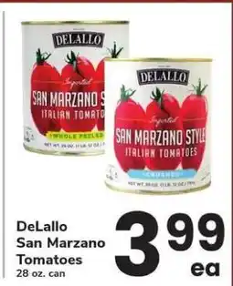 Safeway Delallo San Marzano Tomatoes offer