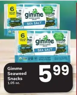 Safeway Gimme Seaweed Snacks offer