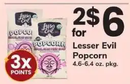Safeway Lesser Evil Popcorn offer
