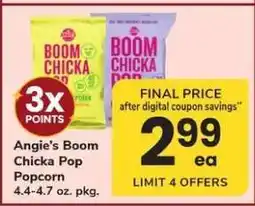 Safeway Angie's Boom Chicka Pop Popcorn offer
