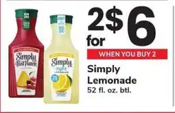 Safeway Simply Lemonade offer