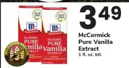 Safeway McCormick Pure Vanilla Extract offer