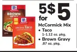 Safeway McCormick Mix offer