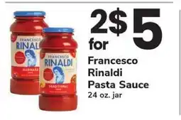 Safeway Francesco Rinaldi Pasta Sauce offer