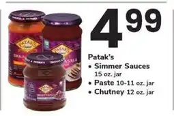 Safeway Patak's offer