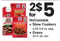Safeway McCormick Slow Cookers & Gravy offer
