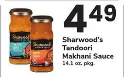 Safeway Sharwood's Tandoori Makhani Sauce offer
