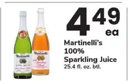 Safeway Martinelli's 100% Sparkling Juice offer