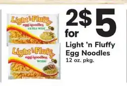 Safeway Light 'n Fluffy Egg Noodles offer