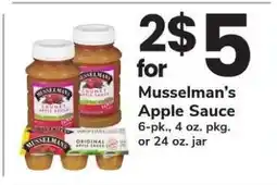Safeway Musselman's Apple Sauce offer