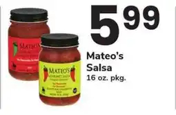 Safeway Mateo’s Salsa offer