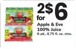 Safeway Apple & Eve 100% Juice offer