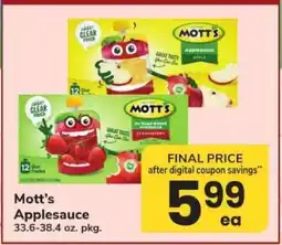 Safeway Mott's Applesauce offer