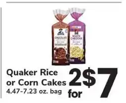 Safeway Quaker Rice or Corn Cakes offer