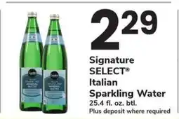 Safeway Signature SELECT Italian Sparkling Water offer
