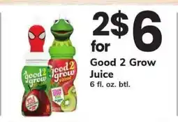 Safeway Good 2 Grow Juice offer