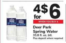 Safeway Deer Park Spring Water offer