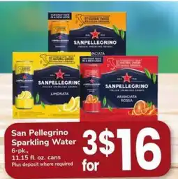 Safeway San Pellegrino Sparkling Water offer