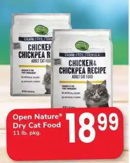 Safeway Open Nature Dry Cat Food offer