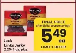 Safeway Jack Links Jerky offer