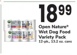 Safeway Open Nature Wet Dog Food Variety Pack offer