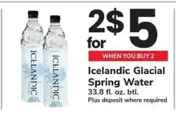Safeway Icelandic Glacial Spring Water offer