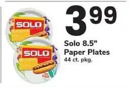 Safeway Solo 8.5 Paper Plates offer